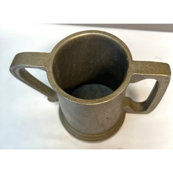 Vintage 70's Wilton Armetale Kissing Mug Double Handle Wedding Planner USA Made - Picture 3 of 4